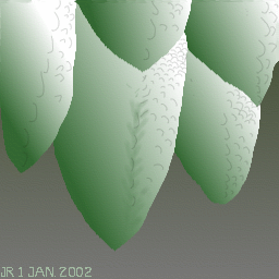 sketch of sharks teeth stalactites